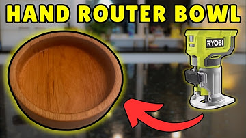 How to Make A Bowl with a Hand Router // Surprisingly Easy