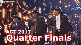 The Masqueraders I'm Just An Average Guy w Judges Comments Quarter Finals AGT t 2017 Live Round 2