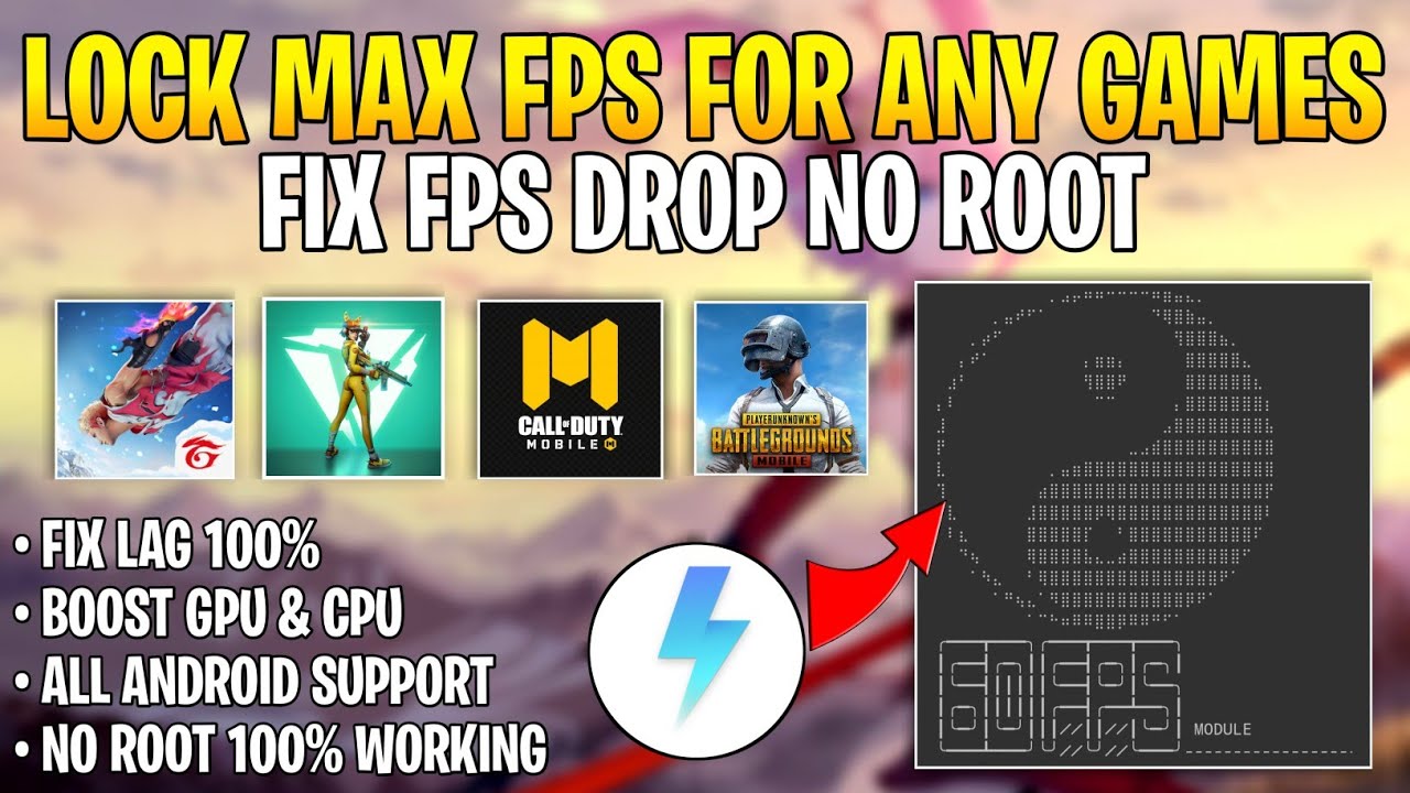 Overclock Android No Root | Lock Max Fps For Any Games | Stable 60FPS ...