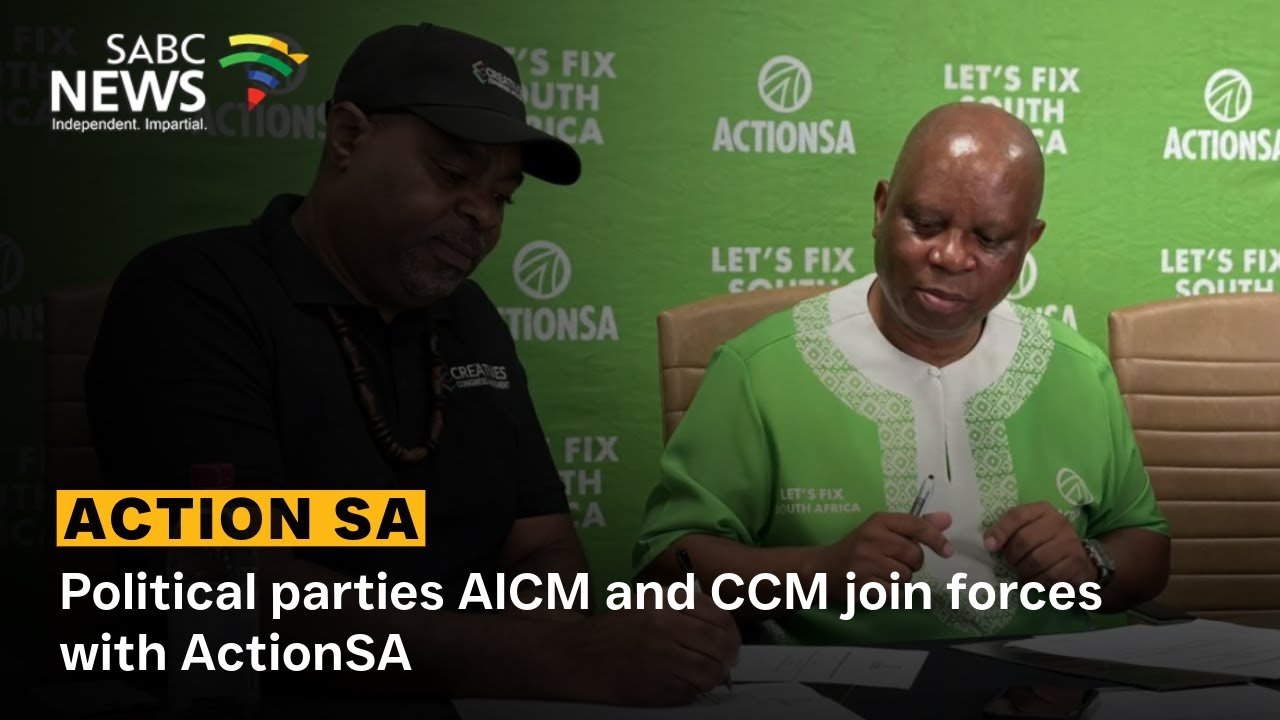 Political parties AICM and CCM join forces with ActionSA