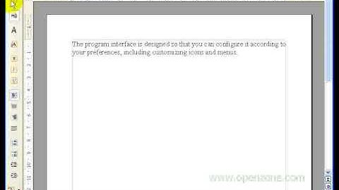 openzone.com tutorial - OpenOffice - Moving toolbars