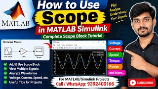 How to Use Scope in MATLAB Simulink  Complete Scope Block Tutorial  MATLAB Projects