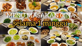 menu masakan sederhana orang cina ||selama satu minggu