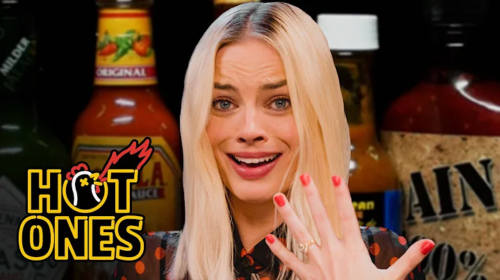 Margot Robbie Pushes Her Limits While Eating Spicy...