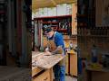 Leveling Glue Lines with a Hand Plane 🪵 #shorts #woodworking