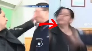 Woman Slaps Man at Work &amp; Gets Slapped Back