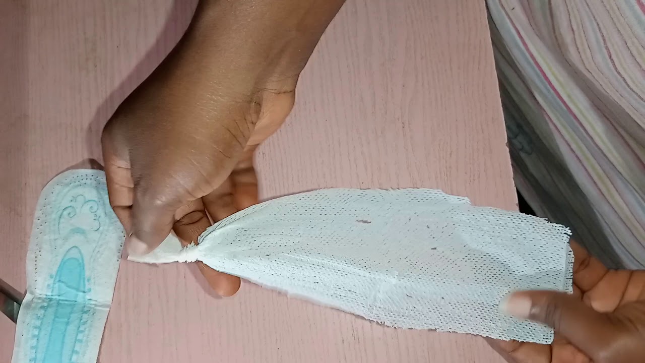 How to make tampon from a pad at home. YouTube