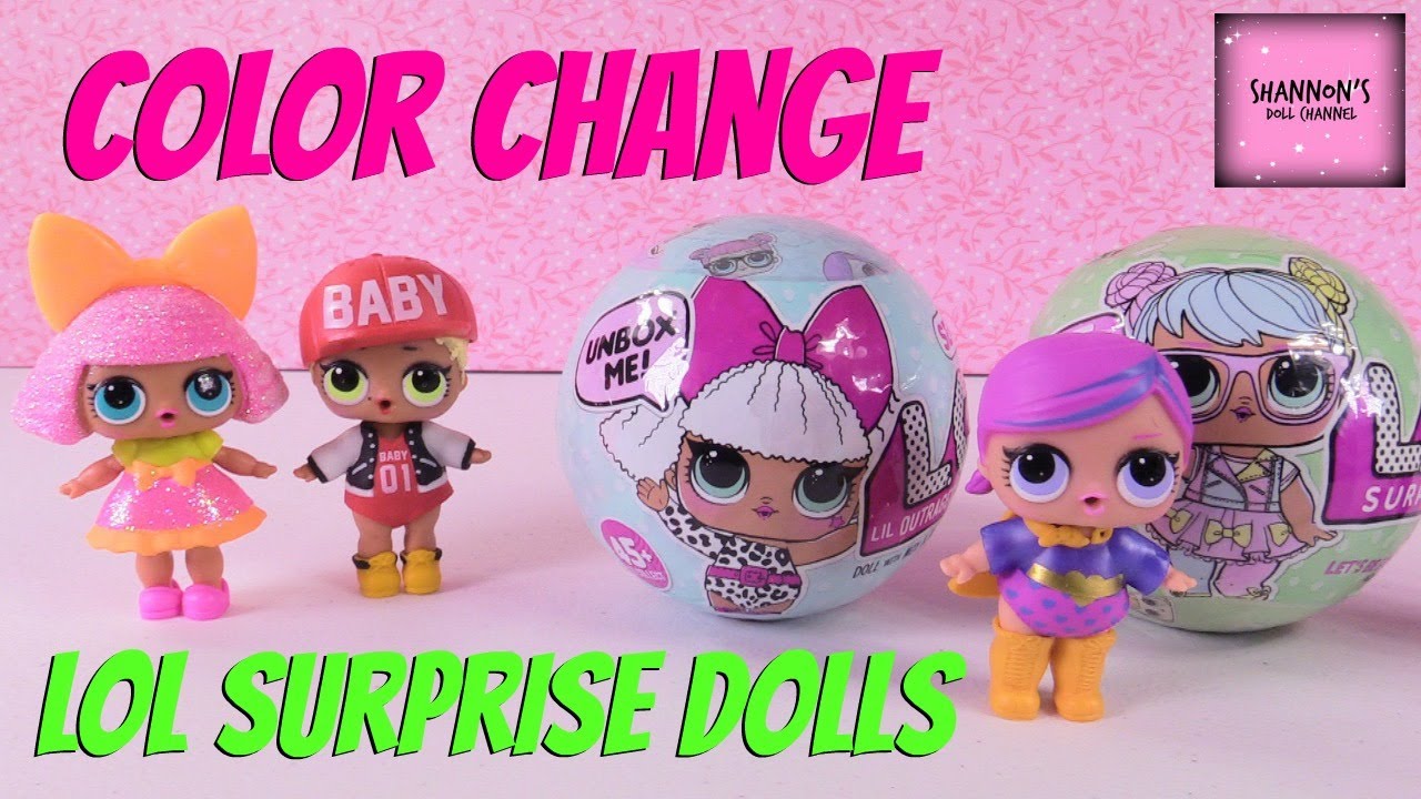 LOL Surprise Dolls Series 1 & 2 Review Cries Wets Color Change Opening