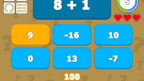 Math Category feature in Trivia Quiz Game