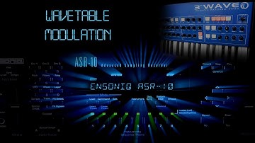 Ensoniq ASR-10: Navigate in a wavetable with a controller / modulation