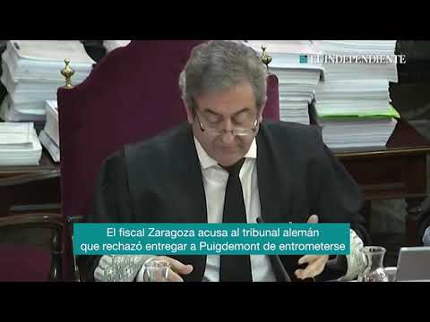 El fiscal Zaragoza acusa al tribunal alemán 
que rechazó entregar a Puigdemont de entrometerse