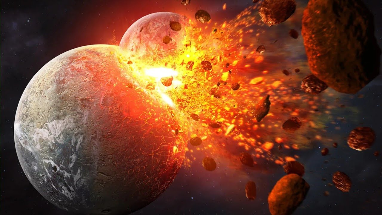 All Moon collide and Terraforming it.