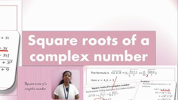 Square root of a complex number | simple Explanation| standard 12 | maths | modulus