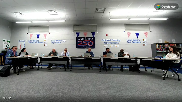 PRCSD School Board Meeting November 13, 2025