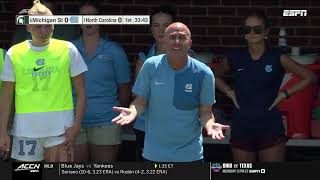 Michigan St. vs. North Carolina Full Match Replay | 2026 ACC Women's Soccer