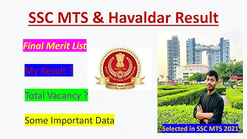 SSC MTS 2021 Selected | Final Merit List |  My Results? | Vacancy? | Final Cutoff?
