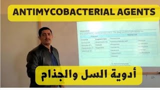 Antimycobacterial Agents (TB and Leprosy) الادوية المستخدمة في السل الرئوي والجذام