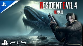 THE GIANT MONSTER SHARK FIGHT | RESIDENT EVIL 4 GAMEPLAY #4