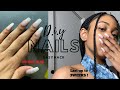 STOP USING NAIL GLUE ! Try this instead ✨ d.i.y nails