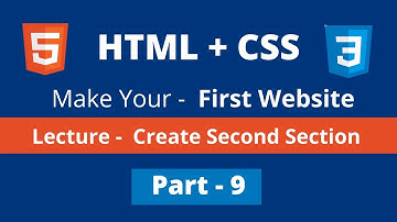 Part-9 HTML & CSS Full Website || how to make full website in html5 css3 in Bangla