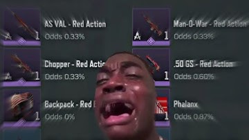 Red Action Crate opening a.k.a the SPAM crates of CODM...