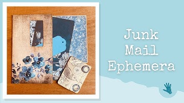 HOW TO COVER A JUNK MAIL ENVELOPE - Junk Journal Ephemera Tutorial
