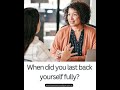 this is your reminder to back yourself