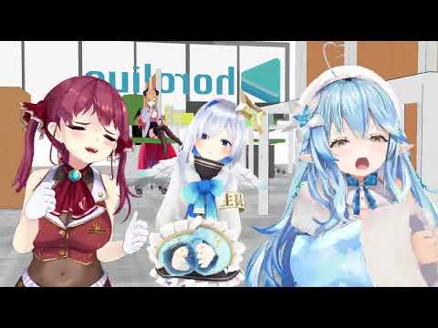 【ホロライブMMD】エアボトリオでEVERYBODY【マリン・かなた・ラミィ　】