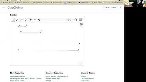 Copy a Segment and Segment Addition on Geogebra