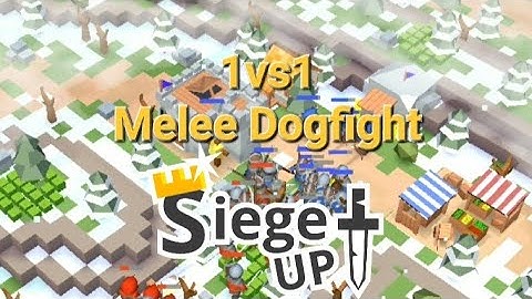 1vs1 Dogfight with Melee!. on lLvLl6 Map | RTS SiegeUp!. (Android) Multiplayer clips | #rts #siegeup