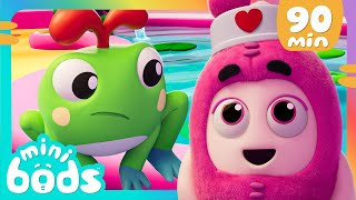 Helping My Frog Friend - Minibods | Mini Oddbods | Baby Oddbods | Funny Cartoons For Kids