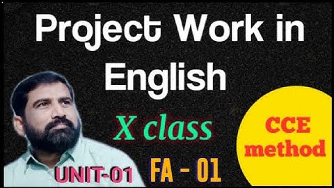 Class 10 English Project from Unit-1 || 10th class English Project Work from Unit-01 || Project Work