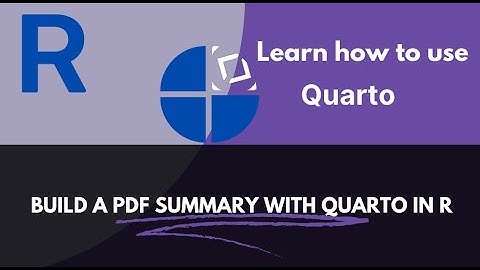 RStudio Lab 07: Produce a pdf summary of your statiscs with Quarto in R