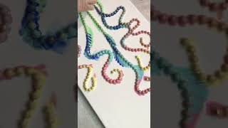 How to do a Chain Pull Technique Acrylic Pouring