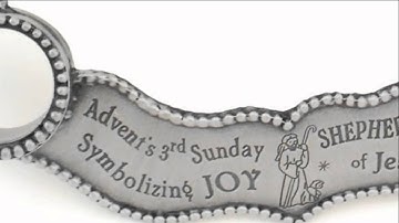 Four Weeks of Advent Classic Pewter Advent Wreath Set