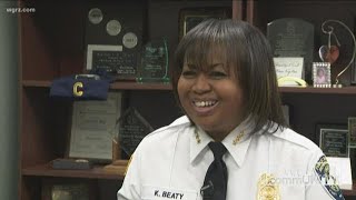 Kim Beaty discusses challenges she faced as a female police officer