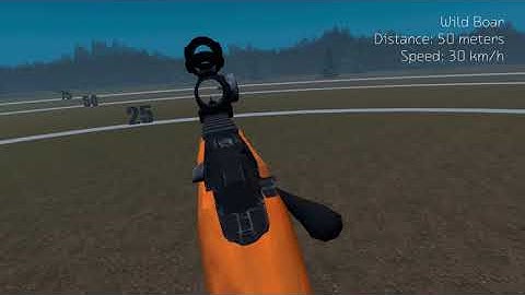Practice session hunting driven Wild Boar in the GAIM SimPro© simulator