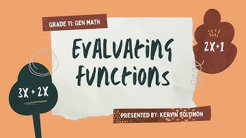 Evaluating Functions | General Mathematics: Grade 11
