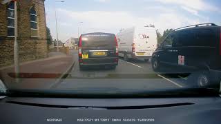 queue jumper at roundabout