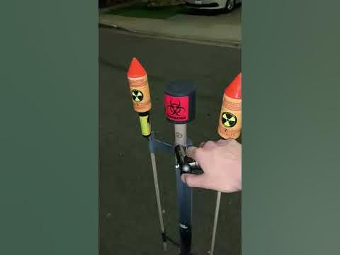 Biohazard rocket firework ☣️ - YouTube