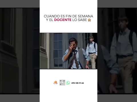 Es fin de semana el docente lo sabe #meme #desarrollo #niños #tdah #humor #educacion