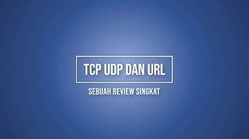 TCP, UDP dan URL REVIEW