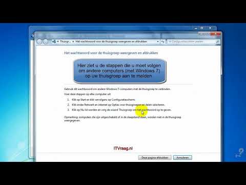 Installatie en configuratie van Thuisgroep (thuisnetwerk) in Windows 7 (ITVraag.nl)