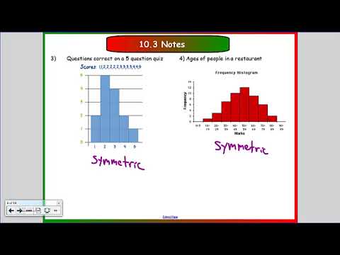 10 3 Shapes of Distributions - YouTube