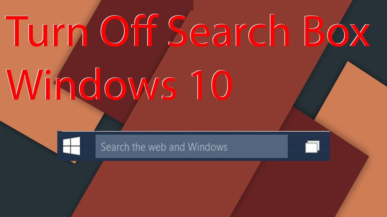 where is search box for windows 10
