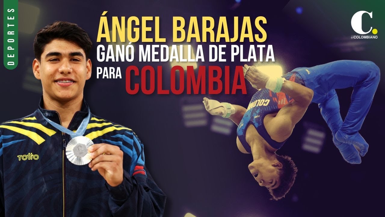 Él es Ángel Barajas, el gimnasta que logró la primera medalla de su deporte y para Colombia en los Juegos Olímpicos de París