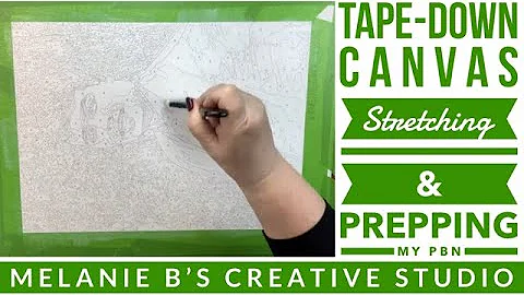 TECHNIQUE TUESDAY: TAPE MOUNTING STRETCHING METHOD: How To Prep Your Wrinkled Paint by Number Canvas