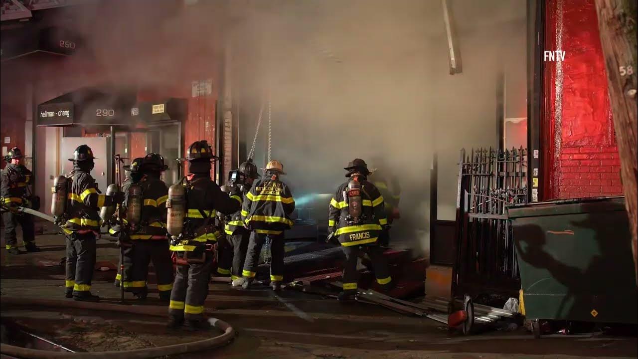 All Hands Fire in Auto Body Shop in Brooklyn YouTube