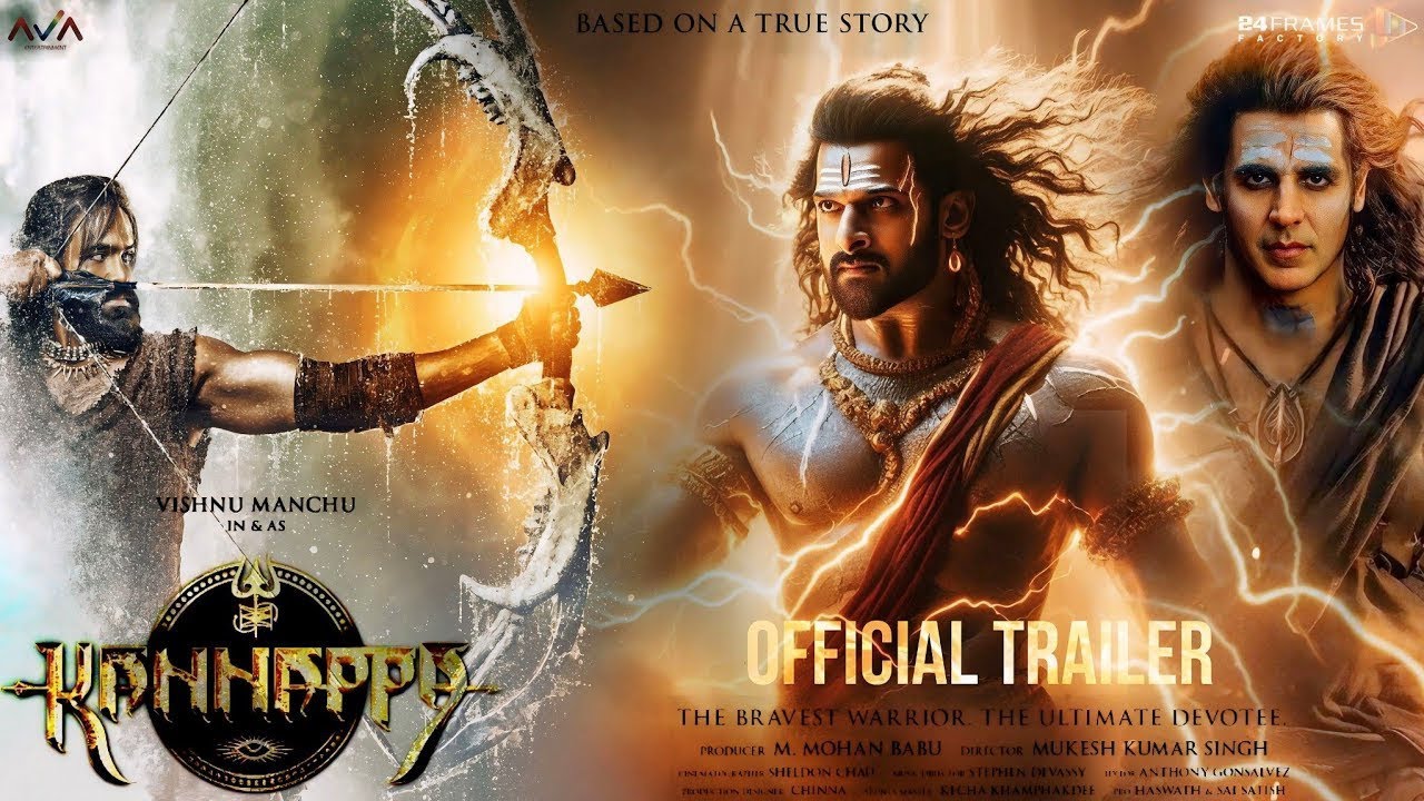 Kannappa - Official Trailer | Manchu Vishnu | Prabhas | Akshay Kumar | Mukesh Kumar | Mohan Babu