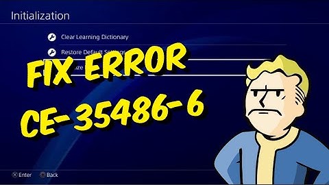 How To Fix PS4 Error CE-35486-6 - Blu Ray Errors!